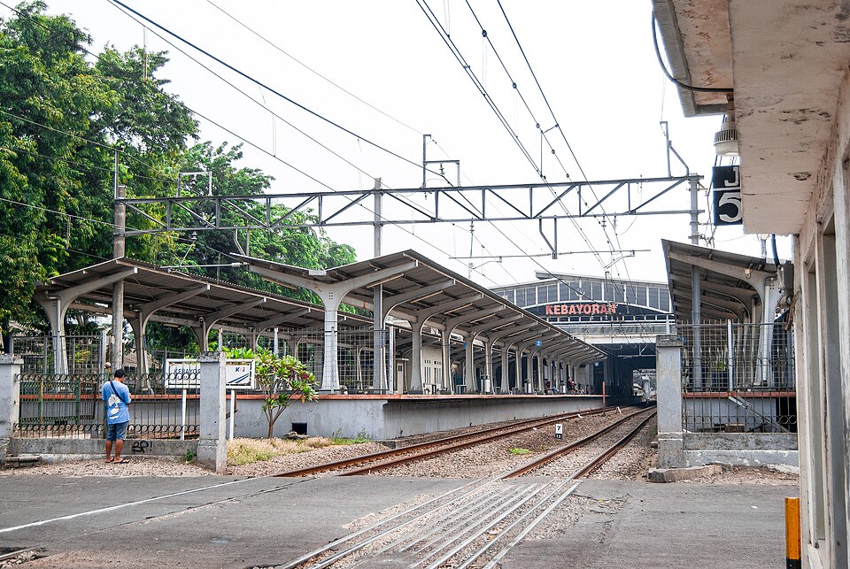 Stasiun Kebayoran, Jakarta Selatan, DKI Jakarta, Indonesia.