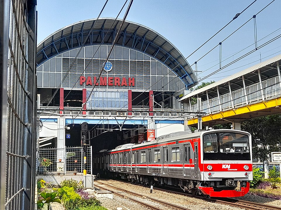 Stasiun Palmerah, Jakarta Pusat, DKI Jakarta, Indonesia.