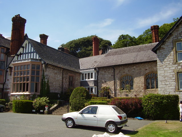 Gloddaeth Hall, Llandudno, Conwy, Wales, Britania Raya.