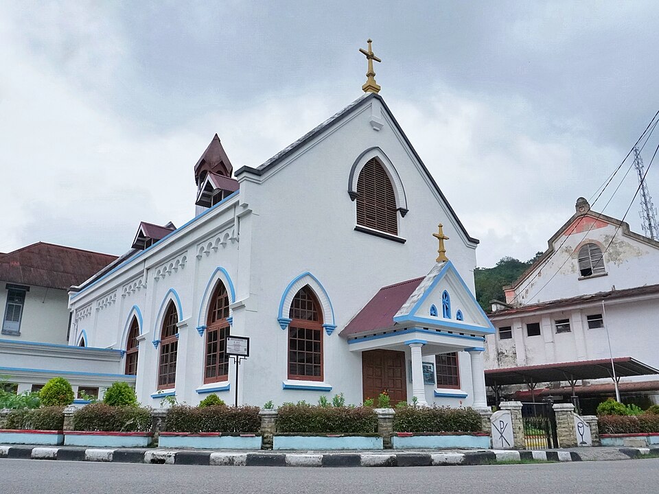 Gereja Santa Barbara, Sawahlunto, Kota Sawahlunto, Sumatera Barat, Indonesia.