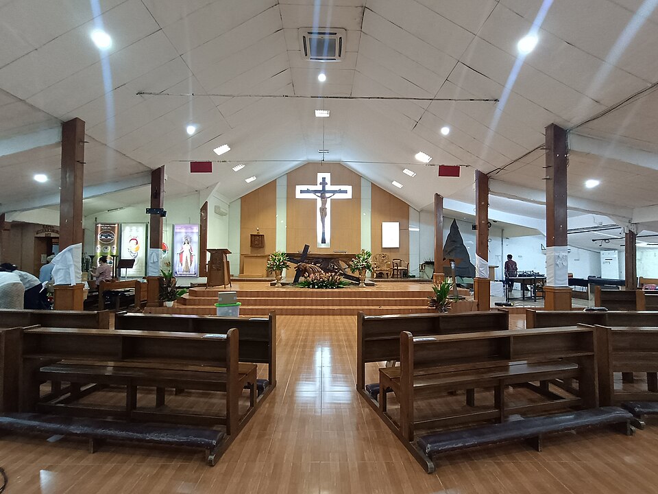 Gereja Kalvari, Lubang Buaya, Cipayung, DKI Jakarta, Indonesia.