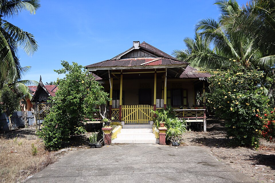 Rumah Raja Air Bangis, Sungai Beremas, Sumatera Barat, Indonesia.