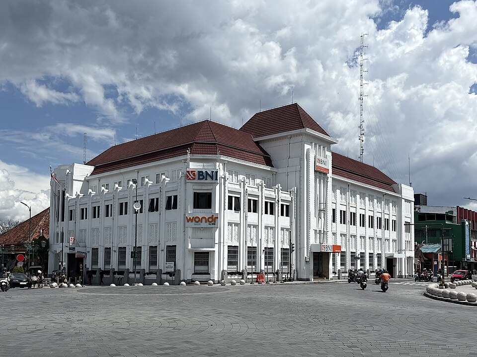 Kantor Cabang Utama BNI Yogyakarta, Daerah Istimewa Yogyakarta, Indonesia.