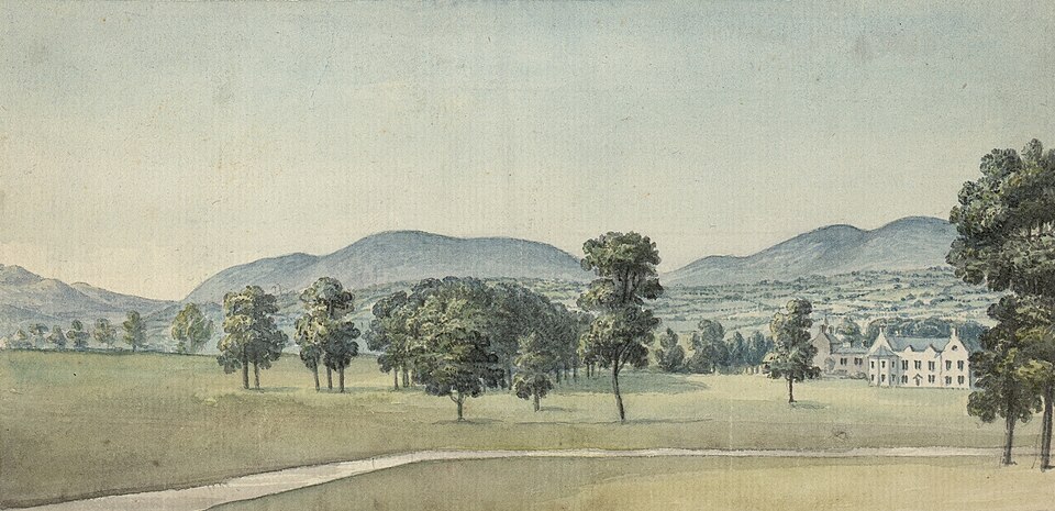 Glan-y-wern Hall, Llandyrnog, Denbighshire, Wales, Britania Raya.