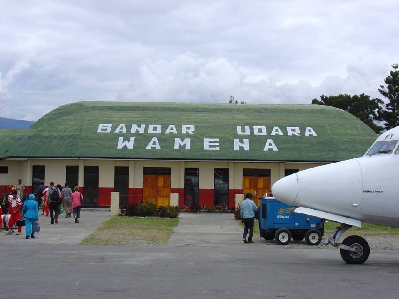 Wamena Airport, Wamena, Papua Pegunungan, Indonesia.