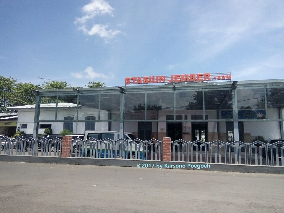 Stasiun Jember, Jember, Jawa Timur, Indonesia.