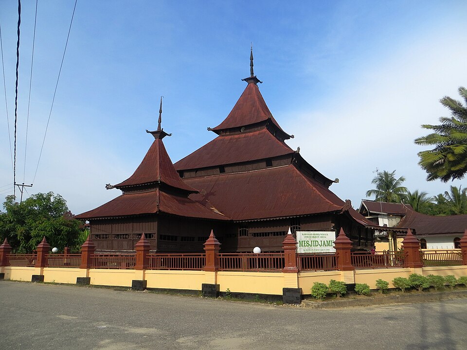 Jami Mosque of Air Tiris, Kampar, Riau, Indonesia.