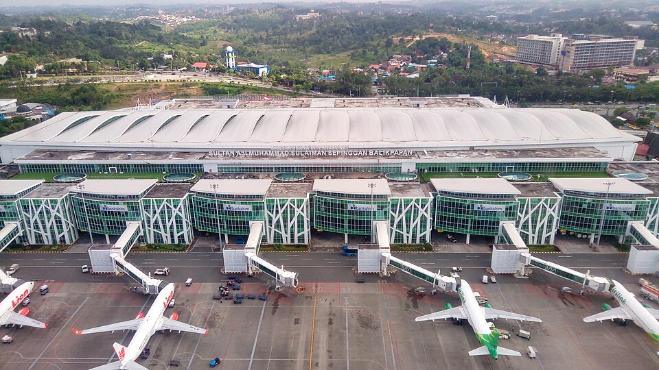 Sultan Aji Muhammad Sulaiman Sepinggan Airport, Balikpapan, Kalimantan Timur, Indonesia.