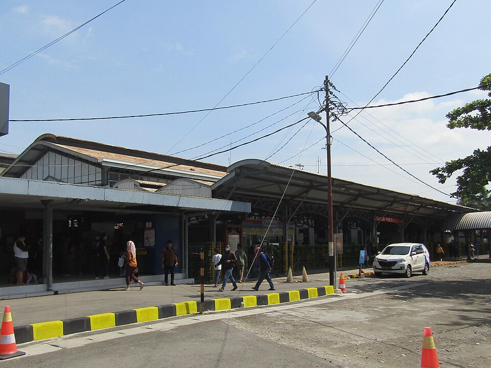 Purwosari railway station, Surakarta, Jawa Tengah, Indonesia.