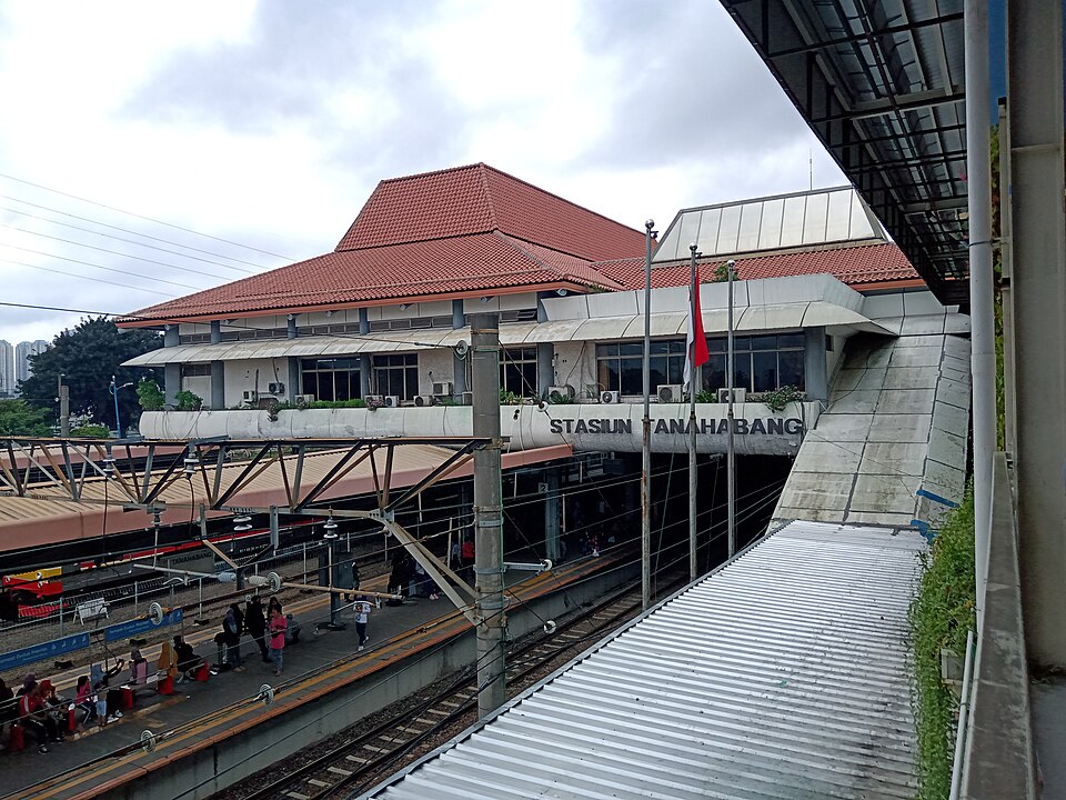 Stasiun Tanah Abang, Jakarta Pusat, DKI Jakarta, Indonesia.