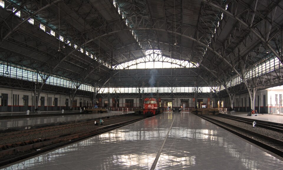 Stasiun Tanjung Priok, Jakarta Utara, DKI Jakarta, Indonesia.