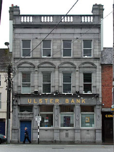 Foto perwakilan Ulster Bank, Naas, pada rekaman NIAH 11814083.