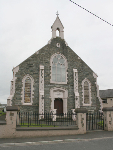 Foto perwakilan Newtowncunningham Presbyterian Church, Newtowncunningham, pada rekaman NIAH 40824009.