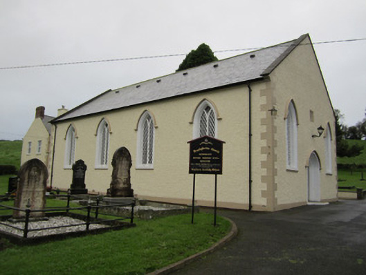 Foto perwakilan Newbliss Presbyterian Church, Newbliss, pada rekaman NIAH 41305008.