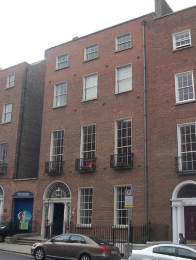Foto perwakilan James Joyce Centre, Dublin 1, pada rekaman NIAH 50010980.