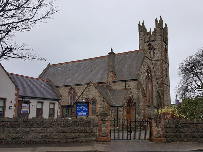 Foto perwakilan Clontarf and Scots Presbyterian Church, Dublin 3, pada rekaman NIAH 50120135.