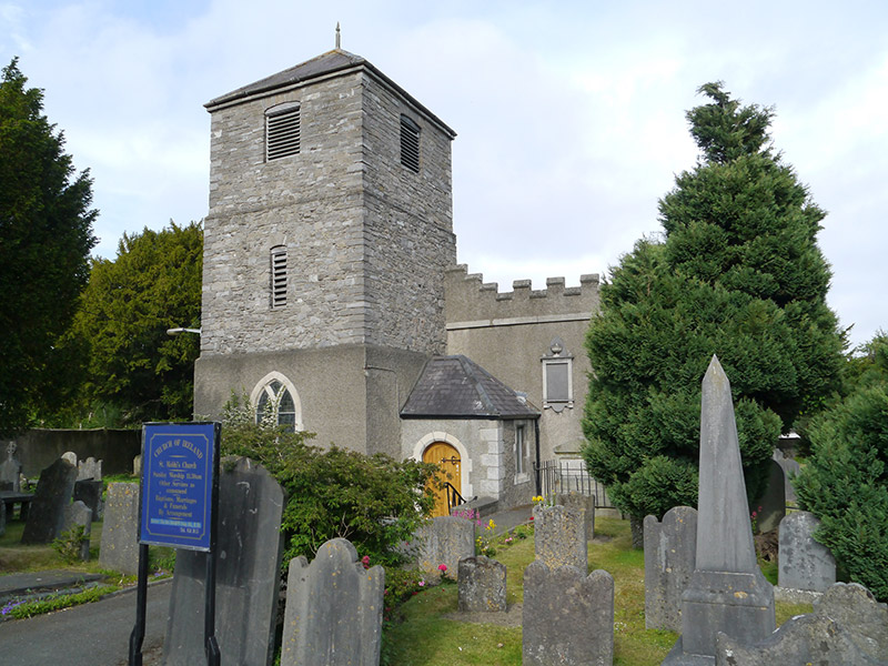 Foto perwakilan St Mobhi's Church, Dublin 9, pada rekaman NIAH 50130045.
