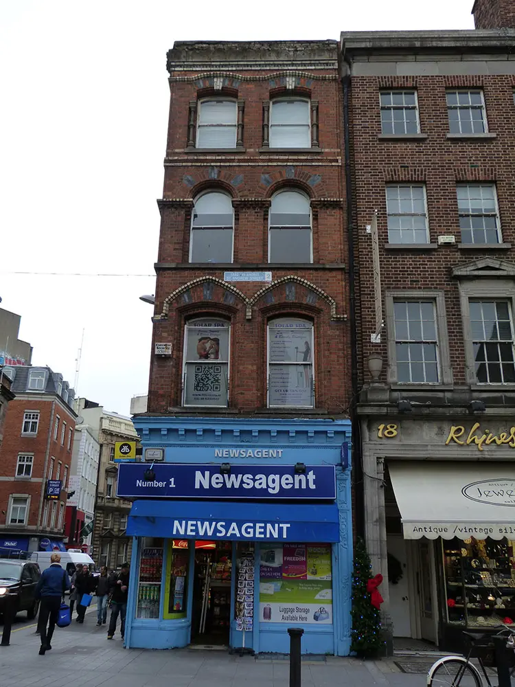 Foto perwakilan shop/retail outlet, 17, St. Andrew Street, Trinity Street · NIAH 50910197, Dublin 2, pada rekaman NIAH 50910197.