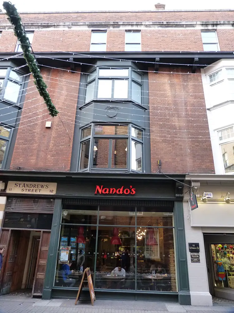 Foto perwakilan shop/retail outlet, 12, St. Andrew Street · NIAH 50910206, Dublin 2, pada rekaman NIAH 50910206.