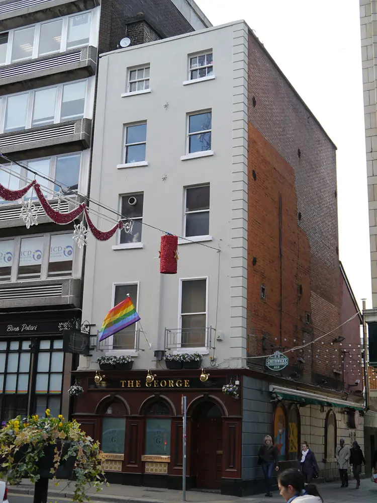 Foto perwakilan The George, Dublin 2, pada rekaman NIAH 50910239.