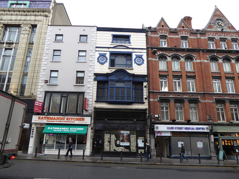 Foto perwakilan shop/retail outlet, 17, Dame Street, Dame Lane · NIAH 50910253, Dublin 2, pada rekaman NIAH 50910253.